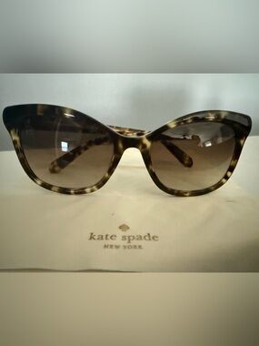 kate spade Tortoise Cat-Eye Sunglasses with Brown Gradient Lenses
